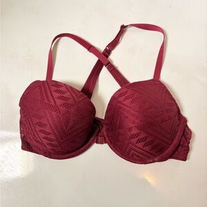Xhilaration Lace Bra - Deep Red